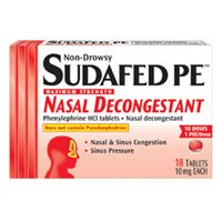 SUDAFED PE 10 MG TABLET