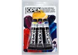 Golden Open Acrylic Set of 3 22ml Tubes - Assorted Colors