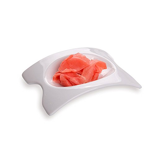 Restaurantware 4.1 x 2.9 Inch Mini Dishes 10 Rectangle Sauce Plates - Concave Design Oven-Safe White Porcelain Tasting Dishes Microwave-Safe Serve Appetizers Desserts or Condiments