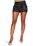 Lipsy Lace Black Shorts with Bow Size 8