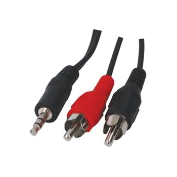 Cordon jack mâle 3.5 vers 2 RCA mâles 15 mètres [Appareils électroniques]