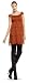 HAND STITCHED DRESS VINTAGE ORANGE, M
