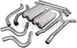 Flowmaster 17202 Complete Kits - 64-67 GM A-Body V-8 All 3.00 in. Tubing From Trans X-Member Back Incl. H-Pipe Hardware Super 40 Series Mufflers American Thunder DOS Kit Shipped as # 5032 and # 1033
