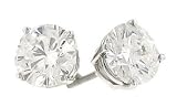  : 4.09cttw Round Diamond Stud Earrings EGL F-G/SI3-I1