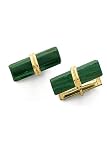 14K Gold and Malachite Cufflinks