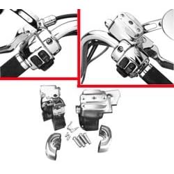 Handlebar Reservoir Chrome Cover Set Handlebar Reservoir Chrome Cover Set