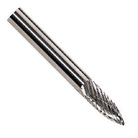 Interstate 1 4x1 2x1 4shk Dblcut Tree Ptd End Carbide Burr by Interstate