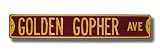 Authentic Street Signs Minnesota Golden Gopher Ave Street Sign