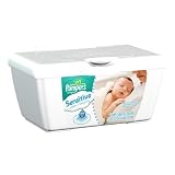 Pampers Baby Wipes Tub, Sensitive with Touch of Milk Essentials - 64 Wipes/Tub