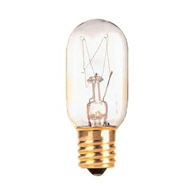 40 Watt T8 Tubular Incandescent Light Bulb European Base (E14) Clear 40T8 by Satco