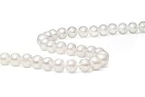 18 Inch Cultured Freshwater Pearl Strand Necklace w/ 14K Yellow Gold Filigree Clasp