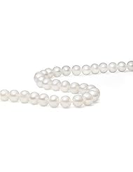 18 Inch Cultured Freshwater Pearl Strand Necklace w/ 14K Yellow Gold Filigree Clasp