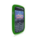 Neon Green Silicone Rubber Gel Soft Skin Case Cover for Blackberry Bold 970 ....