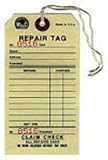 Form Wald Repair Tag # 700 Bx 500