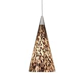 Tiella by Tech Lighting Taos Track Pendant, Amazon Frit, 12v Tiella Rail System 800RLTAOAS