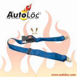 2 Point Electric Blue Lap Seat Belt (1 Belt) Safety Seat Belts
