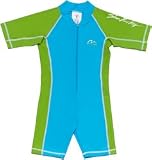  : All-in-One Short Sleeve for Boys Aqua Blue/Grassy Green