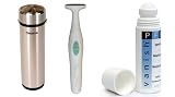 Model ES412 Cleancut Shaver AND a Model PS335 Cleancut T Handle Trimmer AND a 4 oz Bottle of PFB Vanish Lotion with Roller Ball Applicator for Treating Ingrown Hairs and Razor Bumps. The Ultimate Pubic / Bikini Line Shaving Combo!