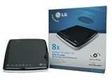 LG GSA-E50L External Optical Slim Portable DVD RW Black With Lightscribe