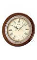 Seiko Wall Quiet Sweep Second Hand Clock Brown Wooden Case with Antique Glass #QXA451BLH