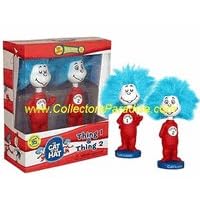 Dr. Suess Cat in the Hat Thing 1 and Thing 2 Bobble Head by