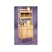Wood Baker's Rack with Hutch