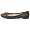 STEVEN by Steve Madden Women's Persuade Flat Skimmer with Bow,Black Leather,6 M