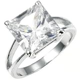 C'este Di Amore - 8 Carat Solitaire Clear CZ Ring