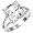 C'este Di Amore - 8 Carat Solitaire Clear CZ Ring, 5