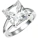 C'este Di Amore - 8 Carat Solitaire Clear CZ Ring