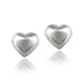 Sterling Silver Puffed Heart Mini Stud Earrings