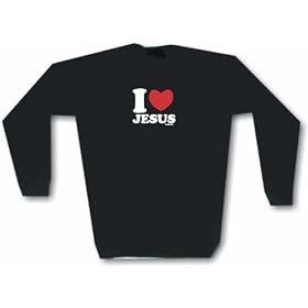 I Heart Jesus Men’s Sweat Shirt in 2 colors Small thru 3XL
