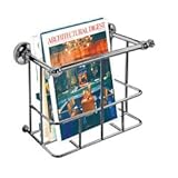 Gatco Traditional Series Wall Mount Magazine Rack 1557 Satin Nickel