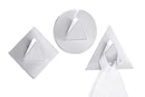 Zack 40133 towel hook self-adhesive 3 assorted Stainless Steel