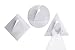 Zack 40133 towel hook self-adhesive 3 assorted Stainless Steel