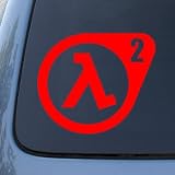 HALF LIFE 2 - First Person Shooter - Vinyl Decal Sticker #A1429 | Vinyl Color: Red