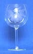 Individually Hand Etched Pine Cone Red Wine Glass 7 1/4"H Set / 4