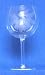 Individually Hand Etched Pine Cone Red Wine Glass 7 1/4"H Set / 4