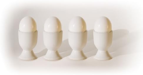 Paderno Set of 4 Egg Cups -White Stoneware