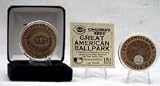 CINCINNATI REDS HIGHLAND MINT GREAT AMERICAN BALL PARK AUTHENTICATED INFIELD DIRT COIN