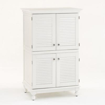 Kitchen: Hampton Computer Armoire   White