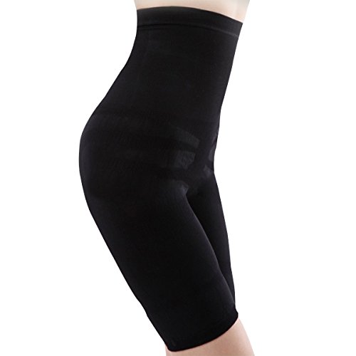 Shymay Womens Long Leg Shaper Seamless Tummy Control Hiwaist Thigh