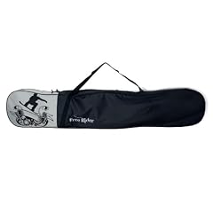 Snowboardtasche Boardbag FREERIDER mit Design-Print beidseitig mit Schulterriemen schwarz/silber PAUL KURZ
