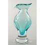 Handmade Glass Vase Heavy & Elegant 100% Hand Blown Art X913