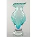Handmade Glass Vase Heavy & Elegant 100% Hand Blown Art X913