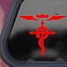 Full Metal Alchemist Red Decal Sticker Wall Laptop Die-cut Red Decal Sticker