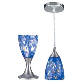 Lite Source LS-2248PS/BLU Nucleus Table Lamp