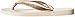 Havaianas Women's Top Metallic Flip Flop, Beige, 37 BR/7/8 W US