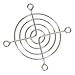 Dayton 4YD96 Fan Guard, Wire, 3 In D