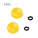 LXH (2 Packs) Yellow Metal Concave Surface Soft Camera Shutter Release Button for Fujifilm XT20 X100F X-T2 X100T X-PRO2 X-T10 X-PRO1 X-E2S X100 X100S X10 X20 X30 X-E1 X-E2 STX-2 LeicaM Olympus PEN-F